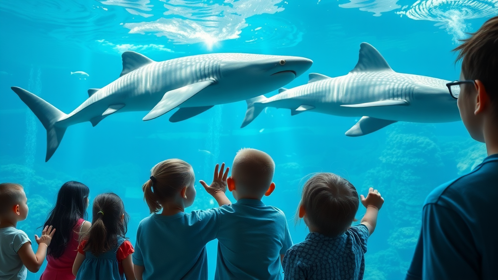 Visitors mesmerized by whale sharks at Georgia Aquarium in downtown Atlanta