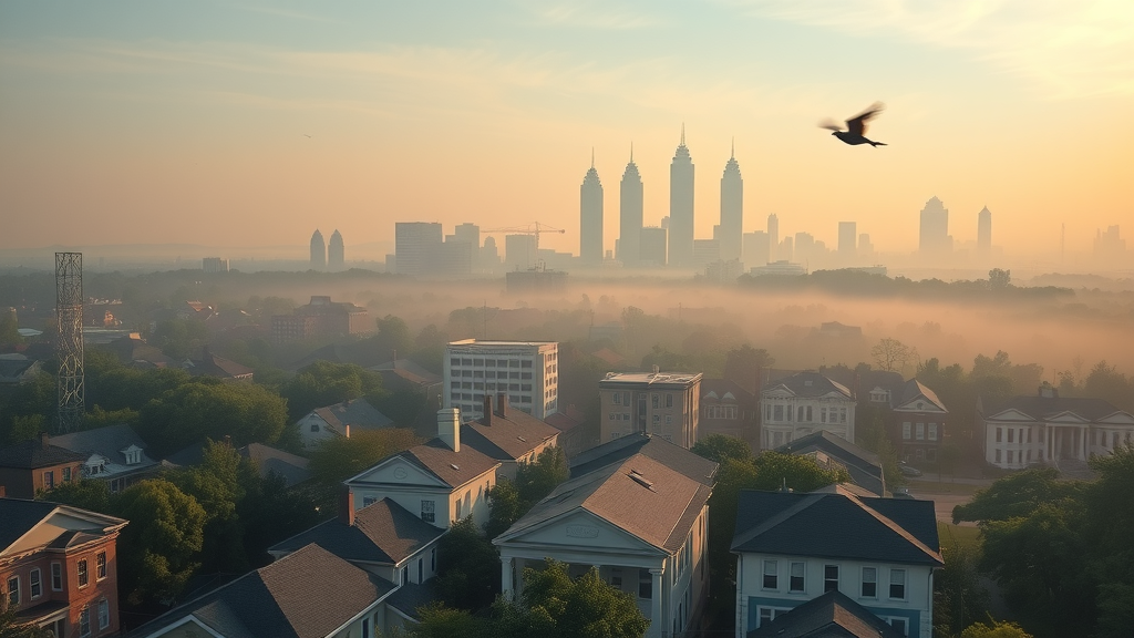 Aerial view of Atlanta