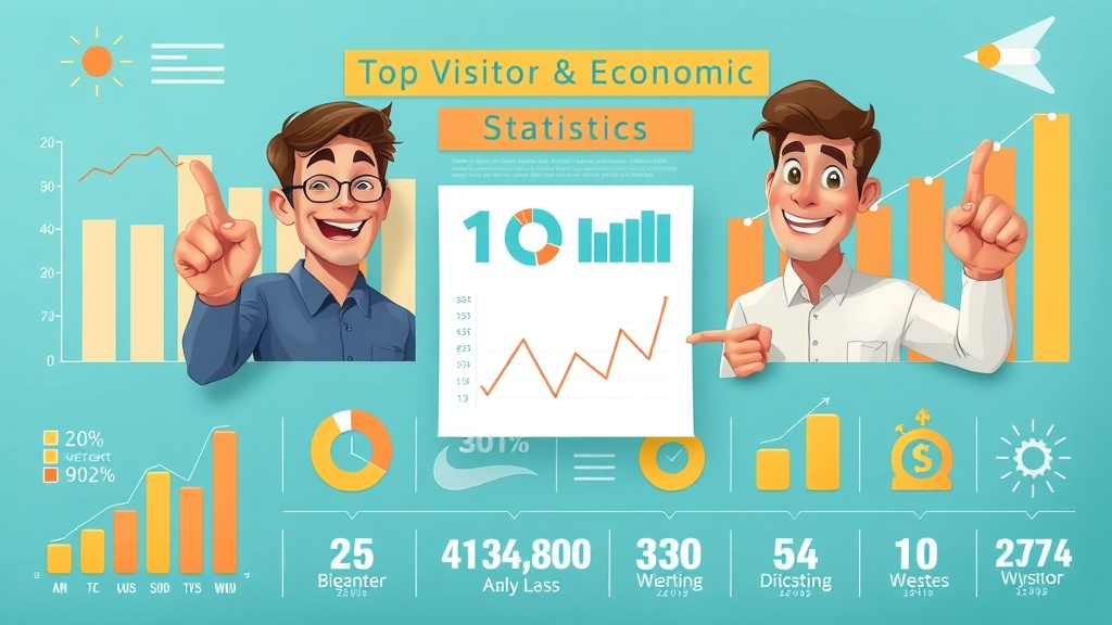 visual summary of top visitor and economic statistics, infographic showing comparative data between Atlanta landmark and airports