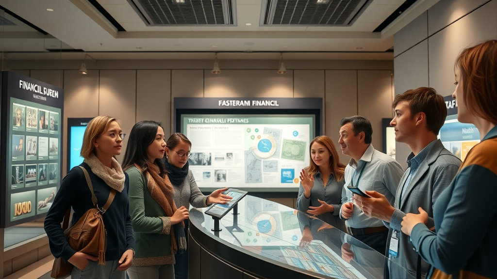 Interior of Atlanta Monetary Museum with interactive currency exhibits; hidden gem in Atlanta